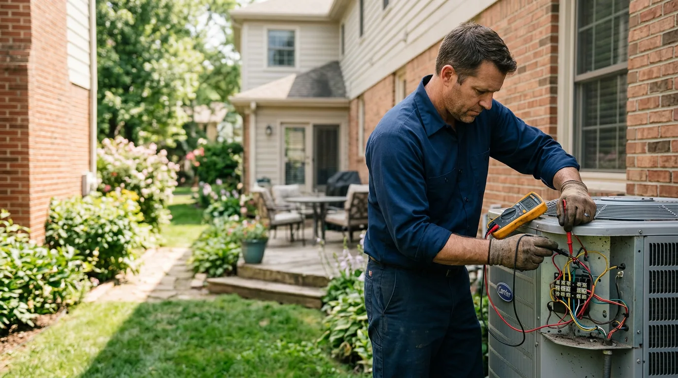 HVAC technician working near Randlett, OK